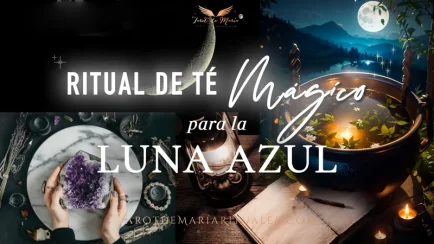 Ritual de Té para la LUNA AZUL - Tarot de María Rituales & MAGWARTS® Escuela de Magia blanca online para brujas